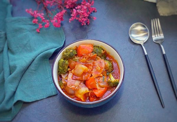 红烩番茄培根咖喱