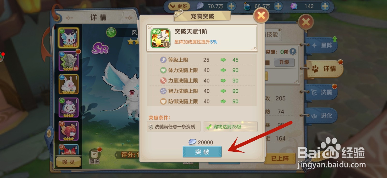 云上城之歌宠物怎么突破进阶