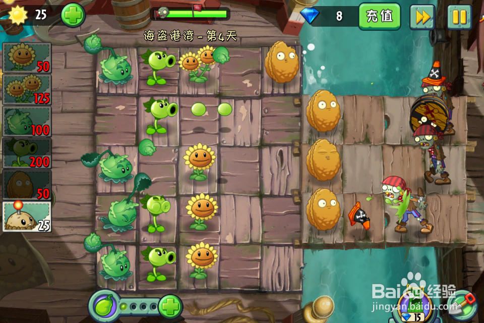 植物大战僵尸2:第4天(海盗港湾)