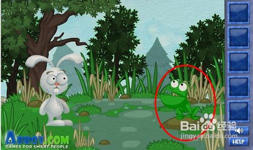 聪明的兔子在线小游戏--青蛙水塘关通关攻略
