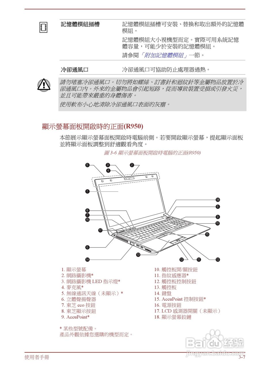 东芝 Tecra R950(WIN8)笔记本电脑说明书:[5]