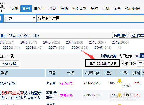 旧版知网如何查找核心期刊？