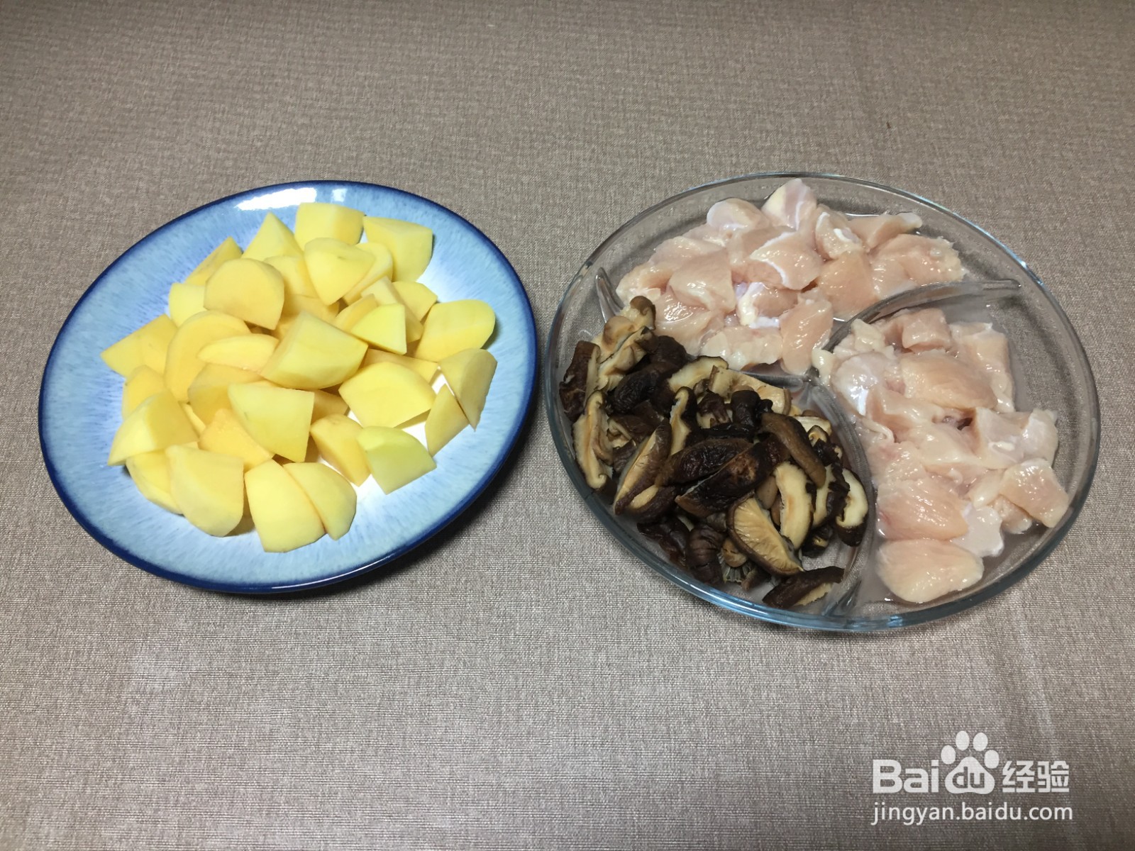 香菇土豆炖鸡块
