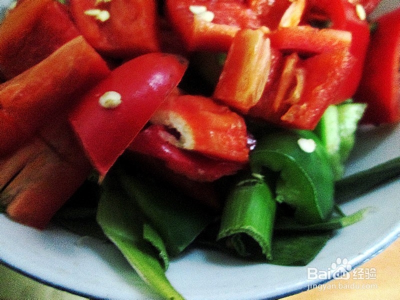 家常小菜“白菜苔梗炒五花肉”的做法