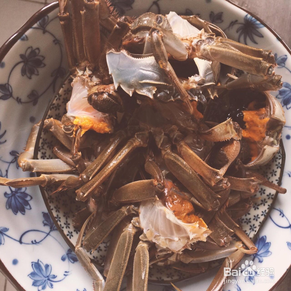 美味的香辣大闸蟹