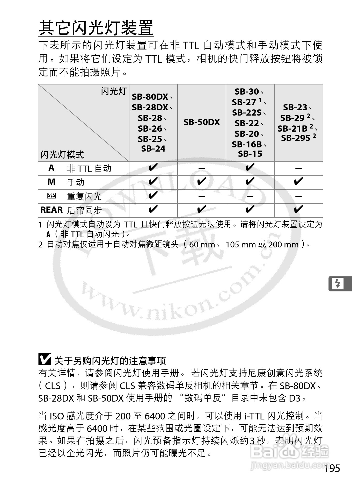 尼康D3数码相机使用说明书:[23]