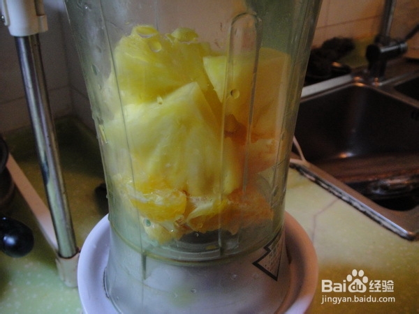 消暑饮品---柳橙菠萝汁