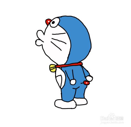 怎么画卡通动画人物哆啦a梦?