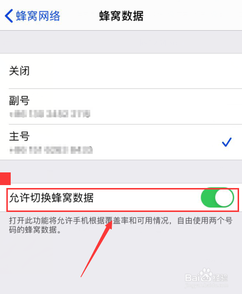iphonexr怎么关闭副卡流量