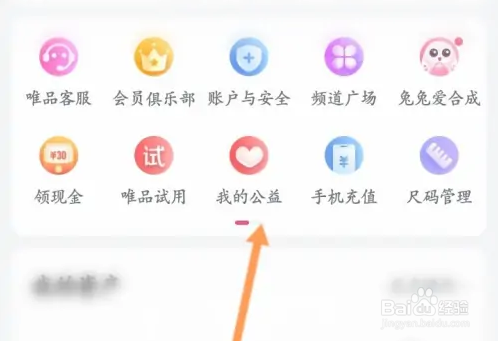 唯品会怎么查看自己的捐赠记录