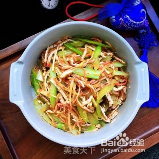 油豆腐丝拌西芹