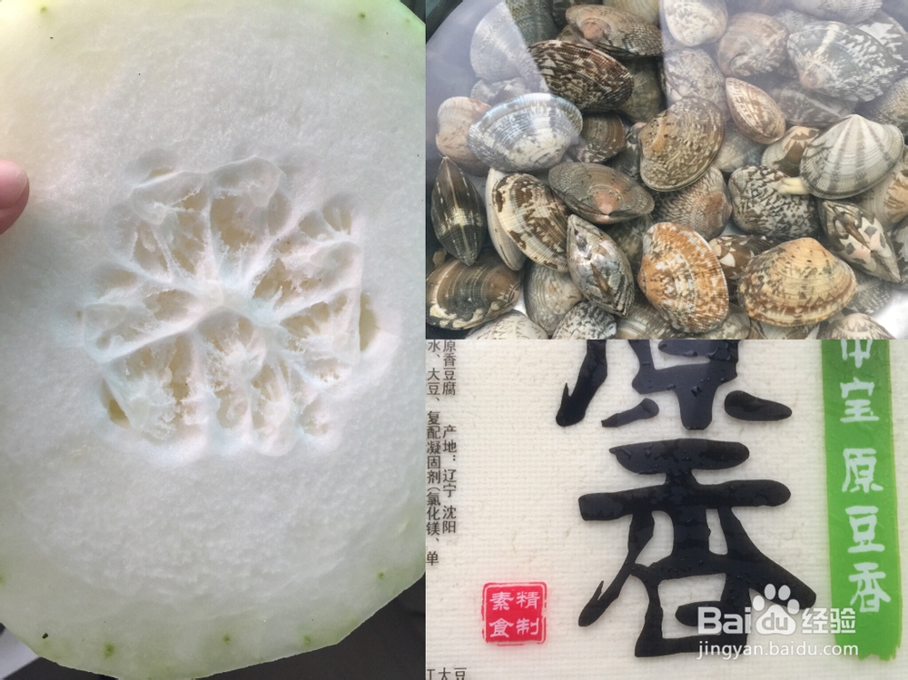 简单无压力做快手冬瓜蛤蜊豆腐