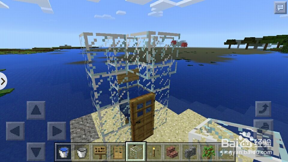 我的世界手机版怎样做水电梯