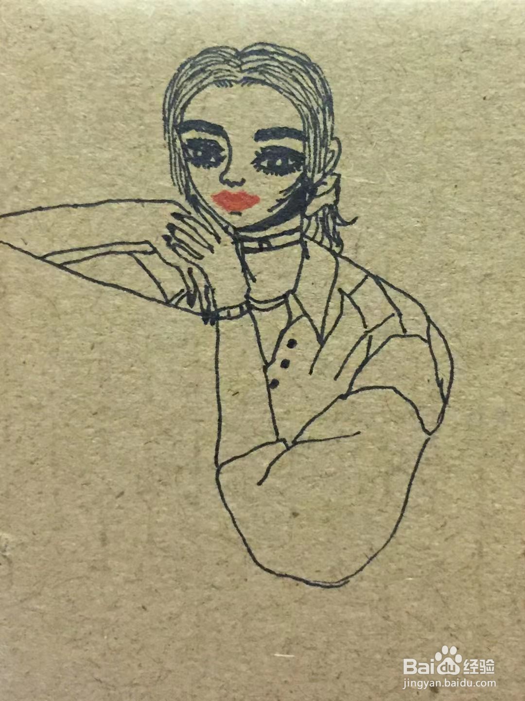 彩铅画教程之照顾绿植的朱莉