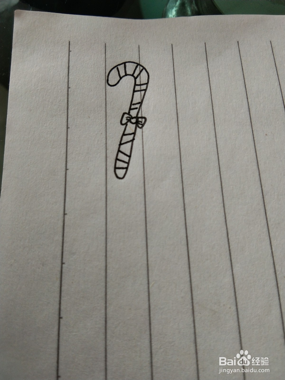 柺棍糖的简笔画怎么画