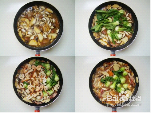 广式海鲜叉烧炒面的做法