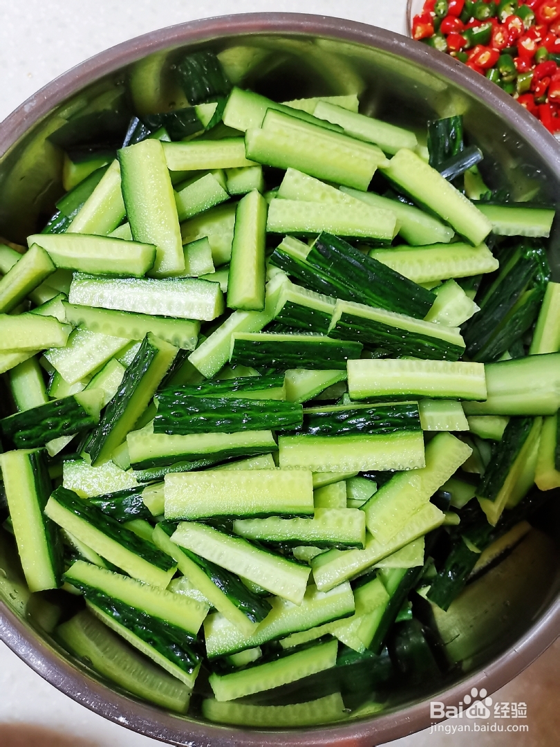 小孩子超喜欢的酱黄瓜