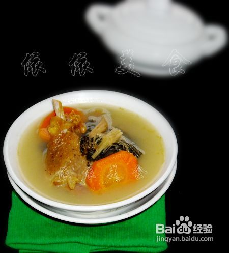 腊鸭菜干汤