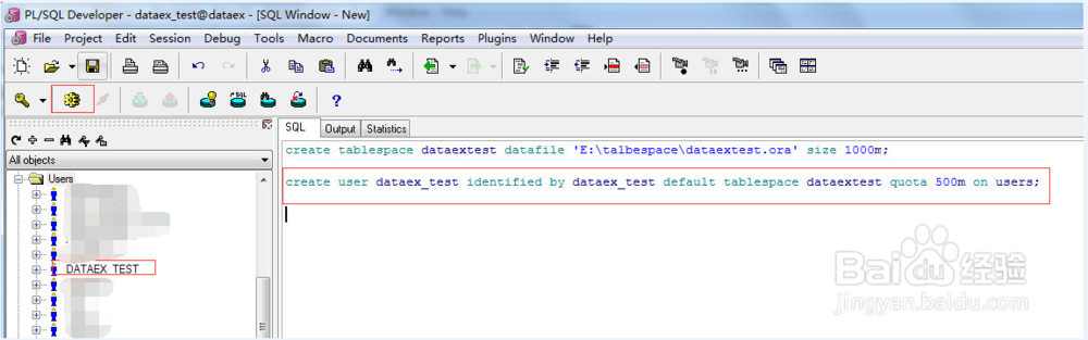 如何通过plsql新建oracle表空间和用户