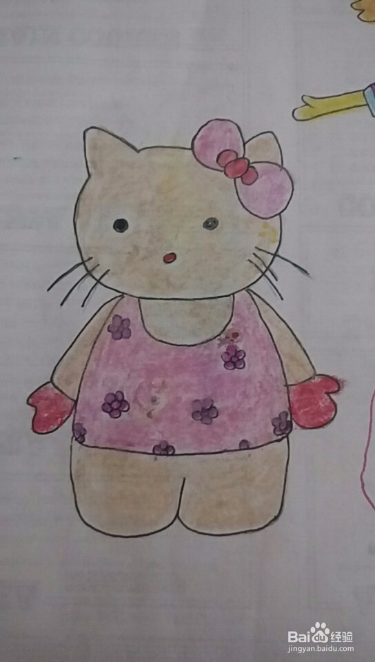 多妈简笔画凯蒂猫的画法