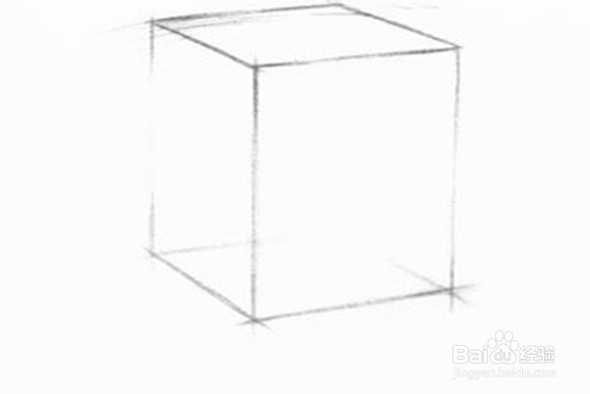如何用铅笔画出一个简单的立体物体
