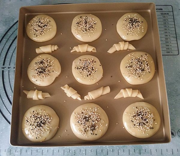桑茸黑芝麻酥烧饼