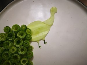 #创意菜#孔雀黄瓜卷