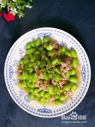 如何做肉末烧毛豆