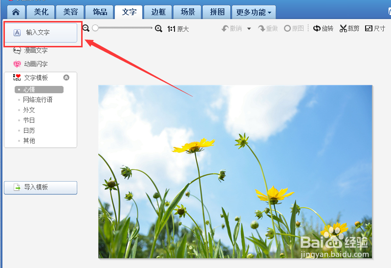 如何在图片中加入文字？
