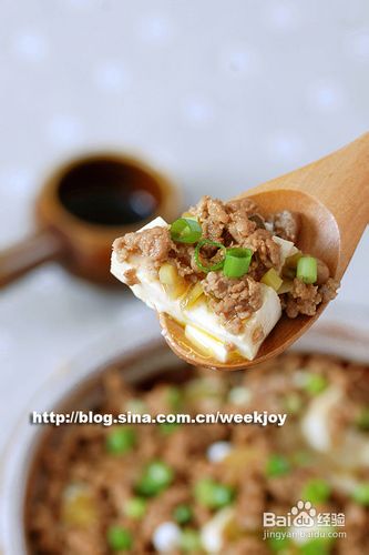 美味儿豆腐蒸出来。【肉末蒸豆腐】