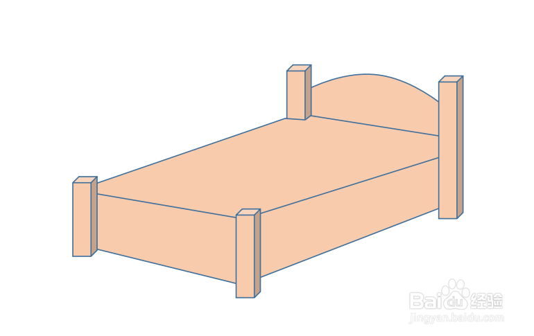 简单的床怎么画?图片