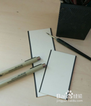 漂亮的荷花手绘书签