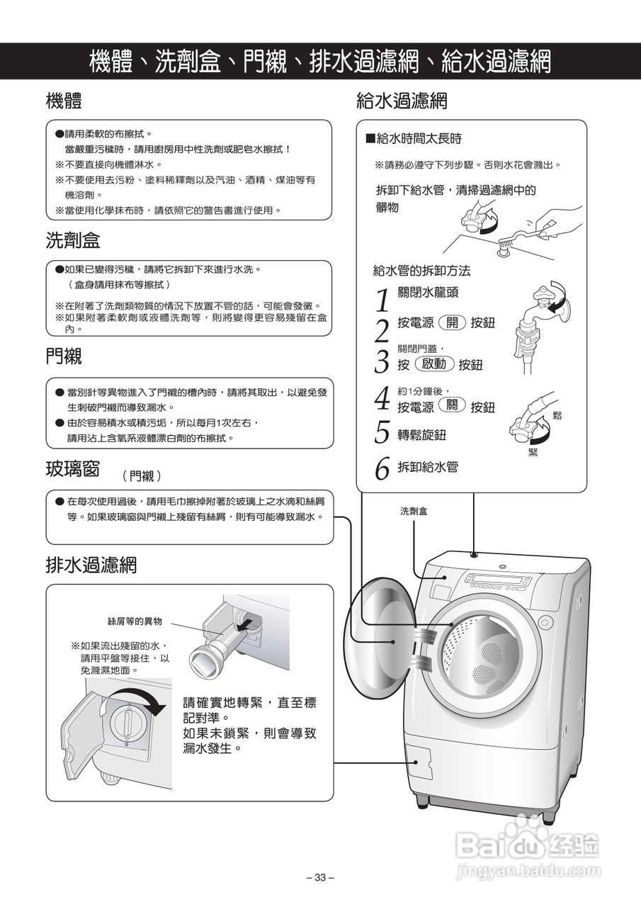 松下NA-V130UW洗衣机使用说明书:[4]
