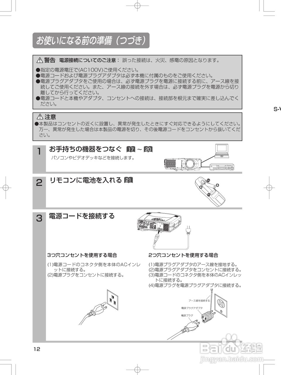 FUJITSU PJ-X3500投影机说明书:[2]
