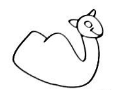 怎样绘制简笔画——骆驼