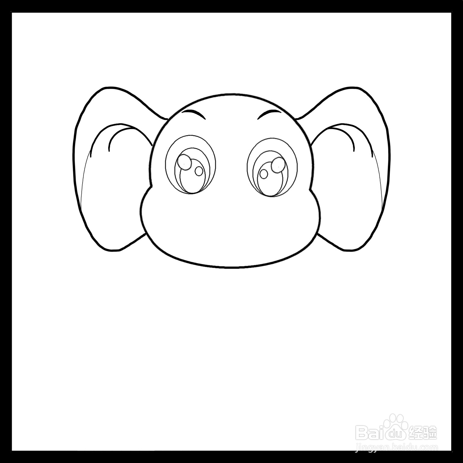 怎么画大象简笔画（儿童简笔画）