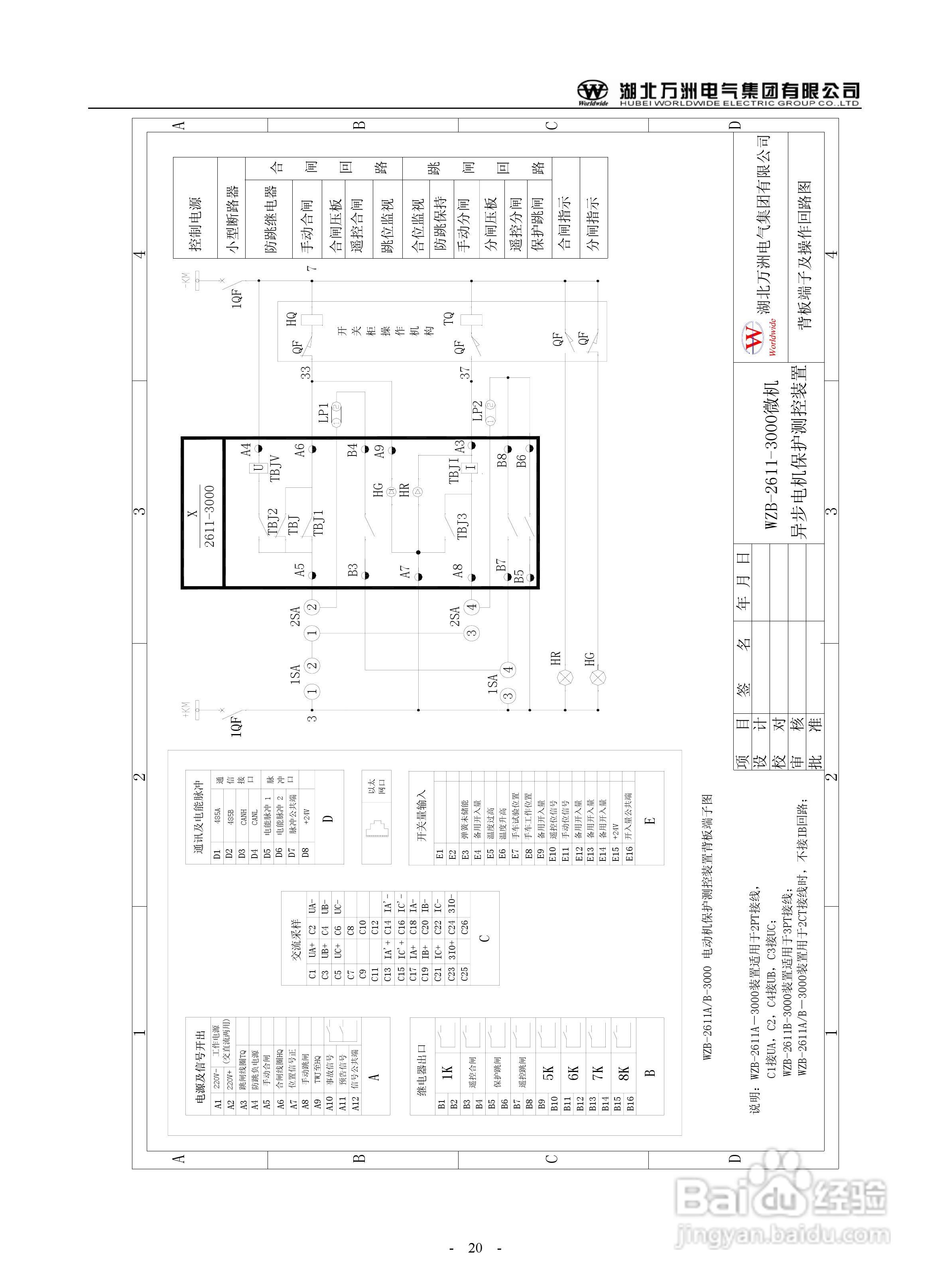 万洲WZB-2671A-3000微机母线绝缘监察保护装置使用说明:[2]