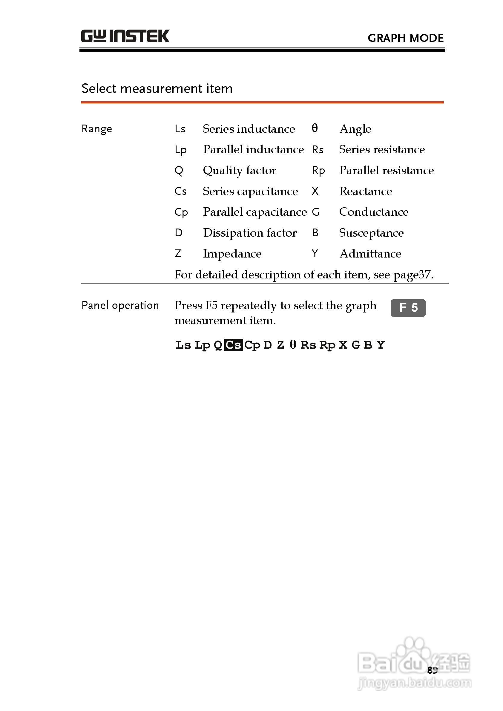 固纬LCR-8105G高精度LCR测试仪使用说明书:[9]