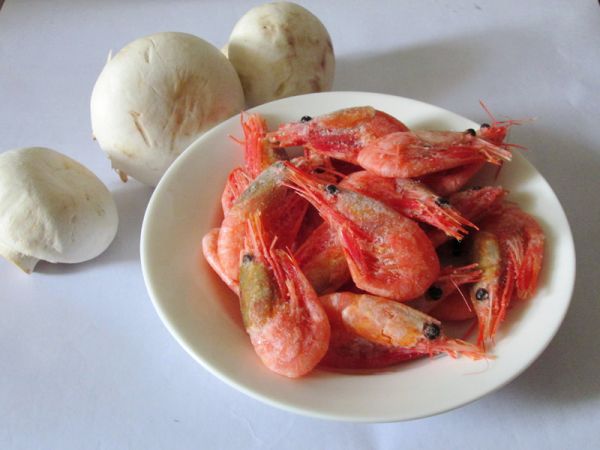 干煸蘑菇北极虾