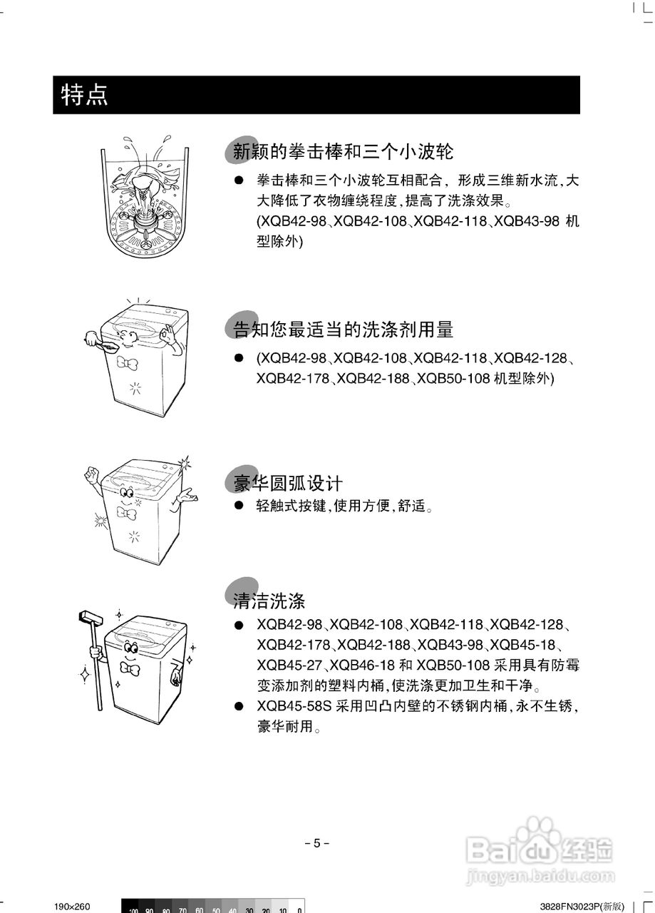 LG XQB42-98洗衣机使用说明书:[1]