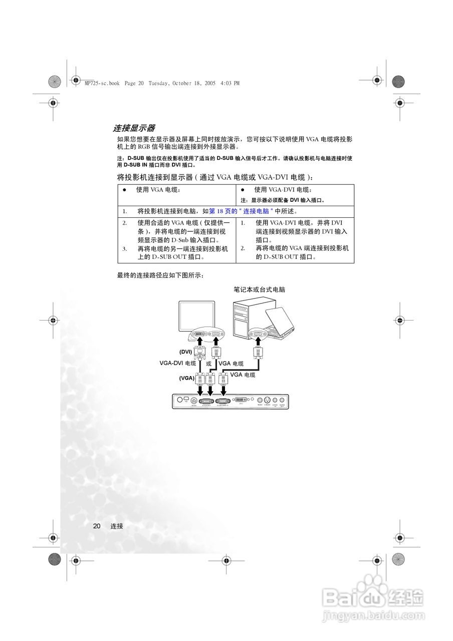 明基MP725p投影机使用说明书:[3]