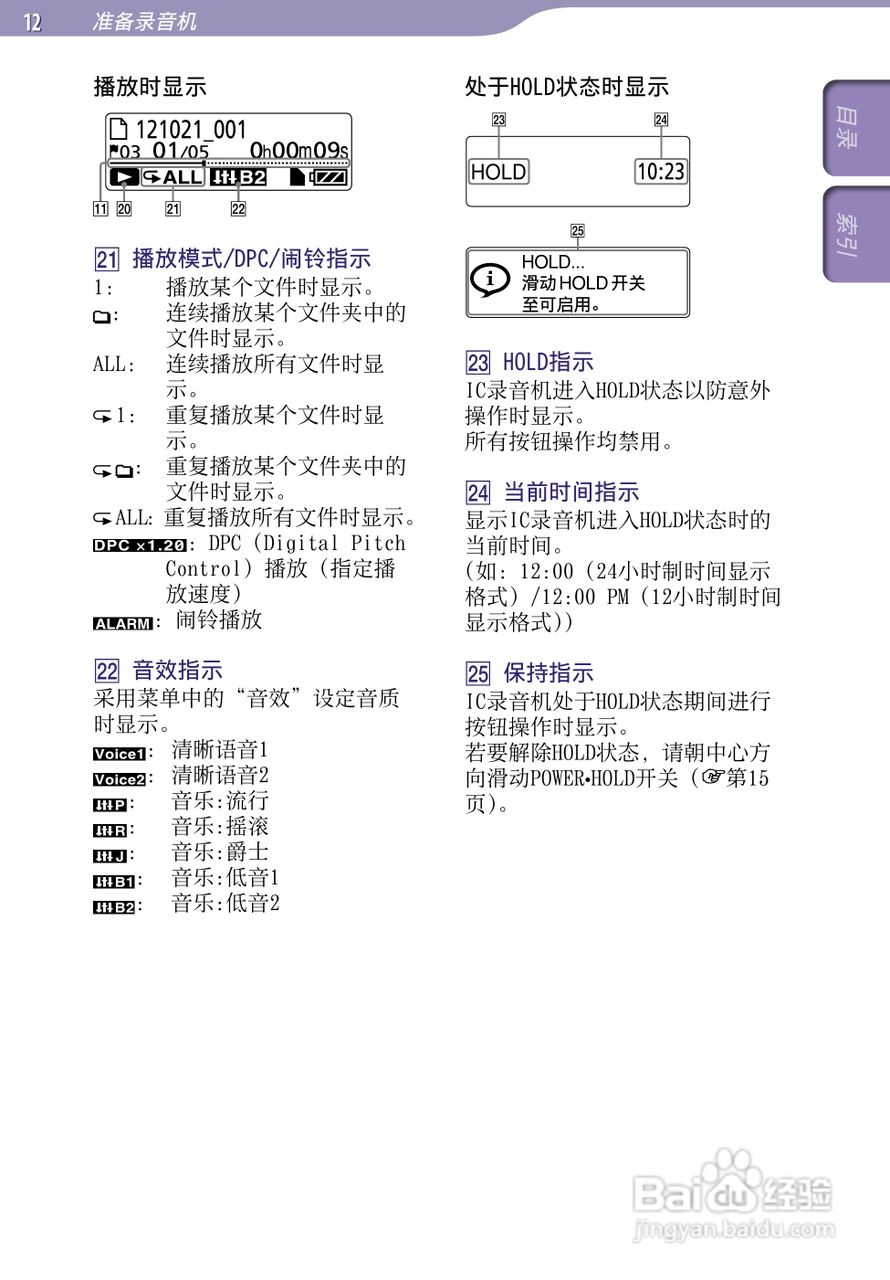 索尼ICD-TX50数码录音棒使用说明书:[2]