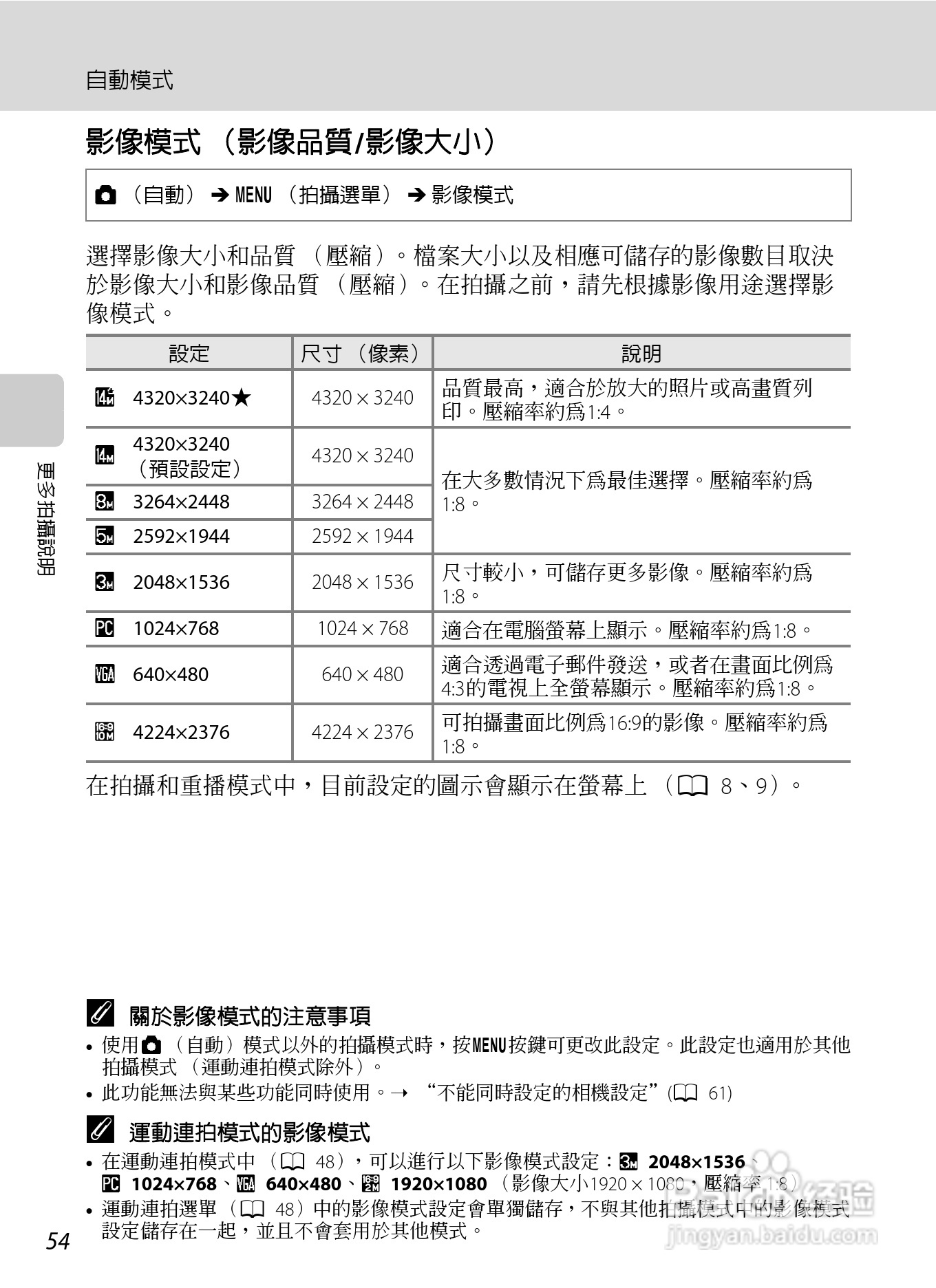 尼康 COOLPIX L310(繁体中文)说明书:[7]