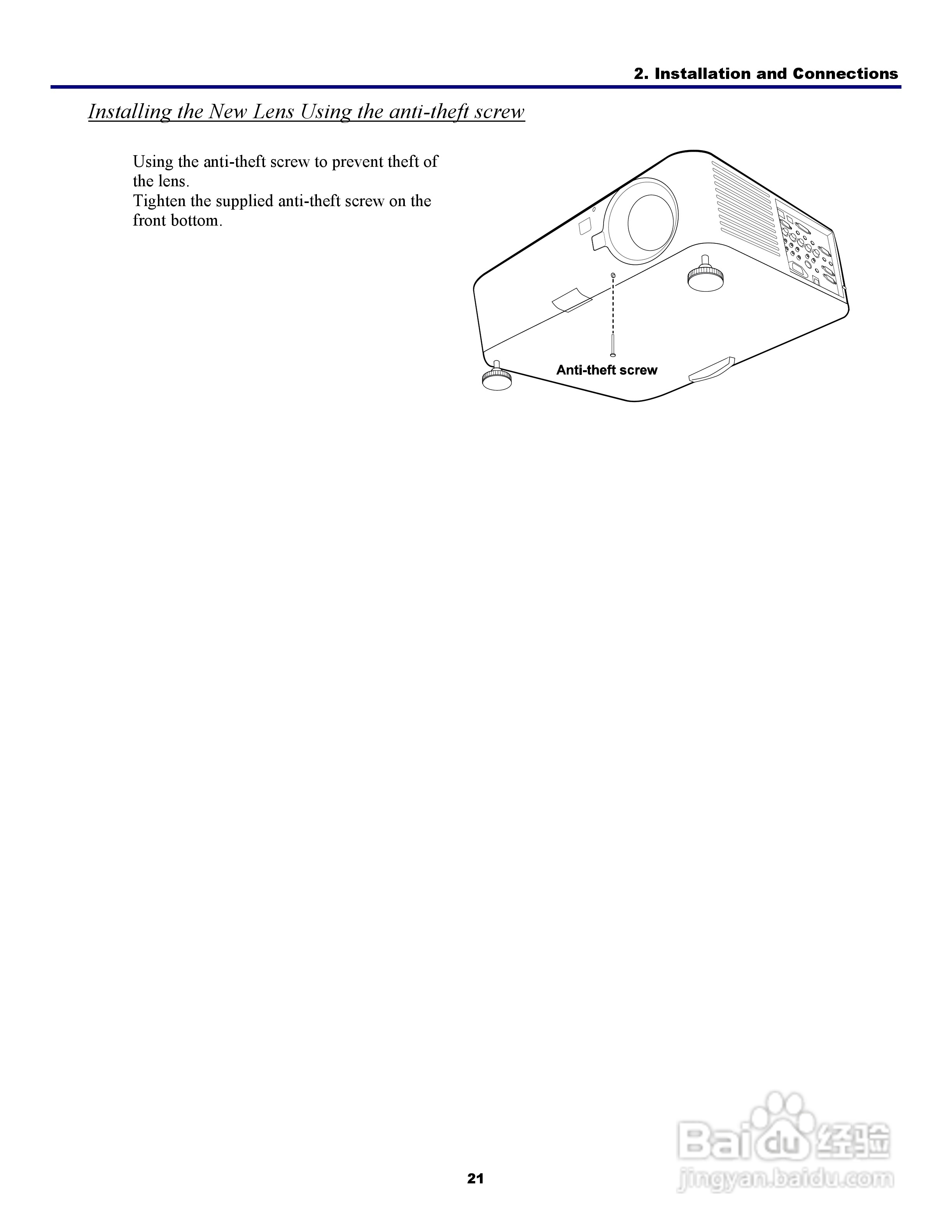 三洋 PDG-DXT10L投影机说明书:[3]