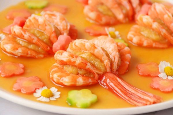 土豆泥鲜虾灯笼高高挂