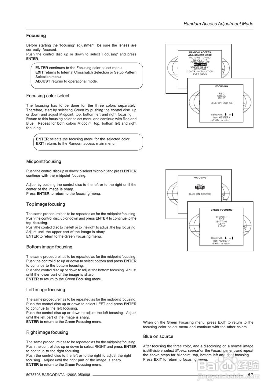 Barco巴可 DATA 1209S投影机说明书:[3]