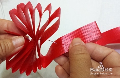 怎样做漂亮的包装花结：[10]花开富贵