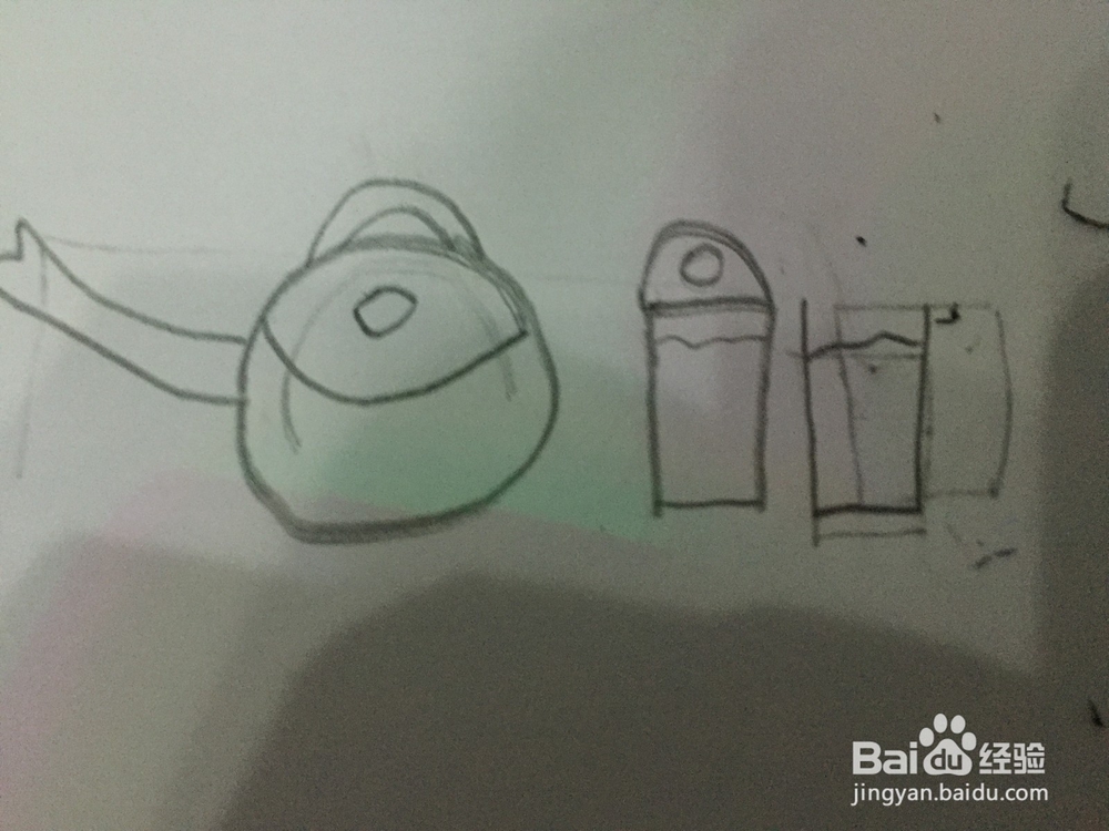 小孩子绘画茶具
