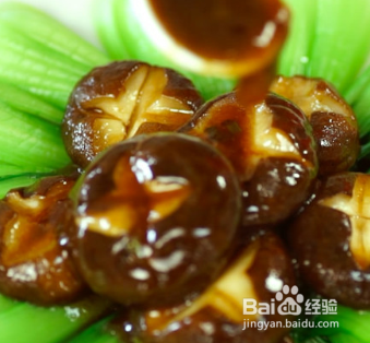 家常香菇油菜的做法