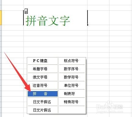 Excel2010怎样给文字加拼音